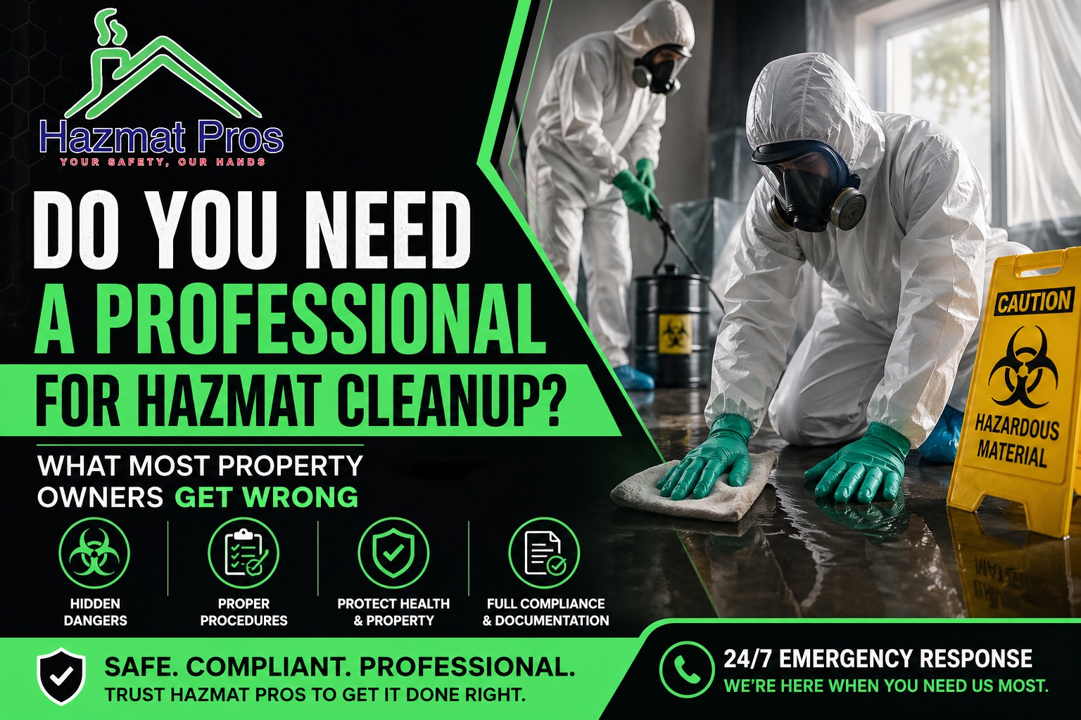 Do you need a professional for hazmat cleanup